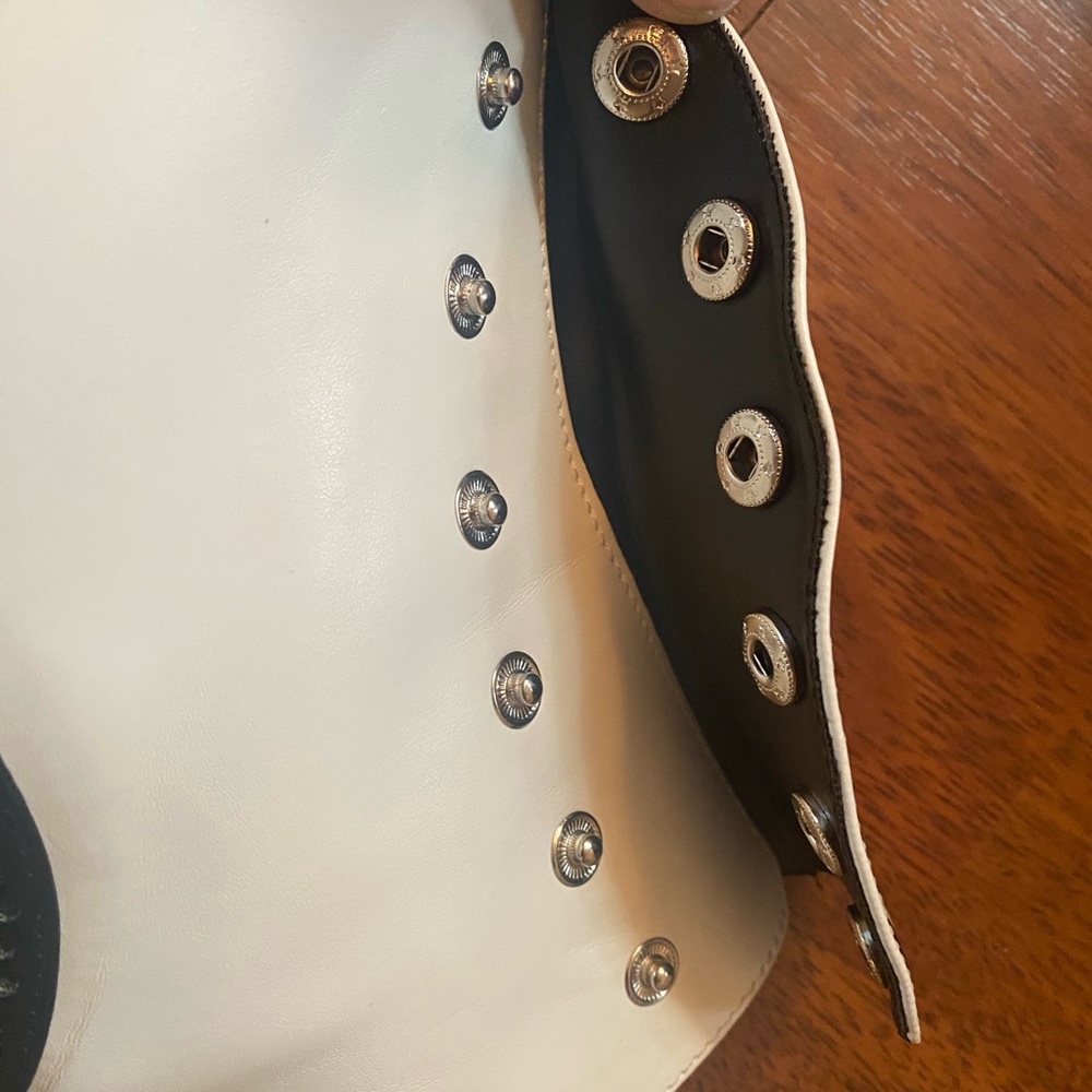 Bordello Black and White Vintage-Inspired Ankle Booties - Picture 11 of 14